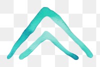 PNG Mountain turquoise symbol logo. AI generated Image by rawpixel.