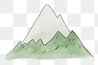 PNG Mountain white background tranquility landscape. AI generated Image by rawpixel.