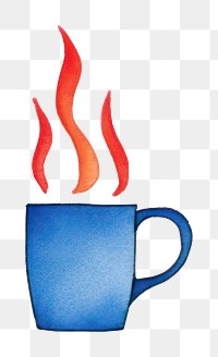 PNG Sign of hot cup coffee drink logo. AI generated Image by rawpixel.