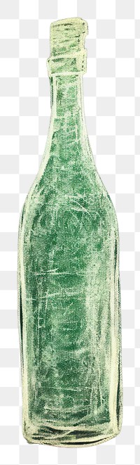 PNG Wine bottle glass drink green. 