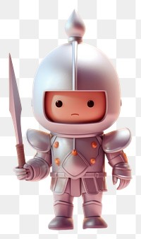 PNG Knight cartoon toy representation. AI generated Image by rawpixel.