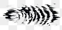 PNG Tiger line print on brush stroke white background splattered monochrome. AI generated Image by rawpixel.