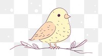 PNG Bird cartoon drawing animal. AI generated Image by rawpixel.
