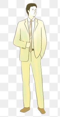 PNG Business man drawing cartoon sketch. AI generated Image by rawpixel.