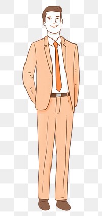 PNG Business man cartoon adult accessories. AI generated Image by rawpixel.