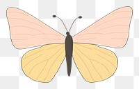 PNG Butterfly cartoon insect animal. AI generated Image by rawpixel.