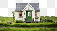 PNG Tiny house in countryside architecture building outdoors. AI generated Image by rawpixel.