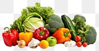 PNG Collection of different vegetables plant food white background. AI generated Image by rawpixel.