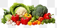 PNG Collection of different vegetables cauliflower plant food. AI generated Image by rawpixel.