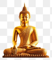 PNG Gold buddha statue temple representation spirituality. 