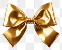 PNG Gold bow white background celebration accessories. AI generated Image by rawpixel.