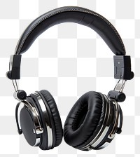 PNG Headphone headphones headset white background. AI generated Image by rawpixel.