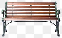 PNG Park bench furniture white background architecture. AI generated Image by rawpixel.