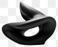 PNG  Abstract form furniture sculpture armrest. AI generated Image by rawpixel.