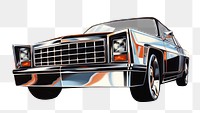 PNG Chrome square reflection painting vehicle. AI generated Image by rawpixel.