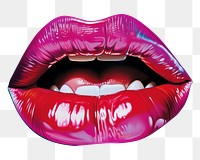 PNG Lip mouth lipstick black background cosmetics