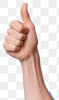 PNG  A hand thumb up finger gesturing pointing. AI generated Image by rawpixel.