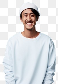 PNG Thai man smile happy blue. AI generated Image by rawpixel.