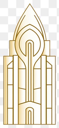 PNG Building symbol gold line. AI generated Image by rawpixel.
