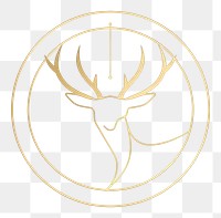 PNG Deer logo wildlife animal. AI generated Image by rawpixel.