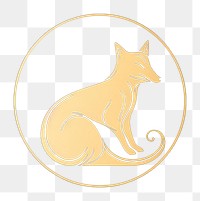 PNG Fox logo animal mammal. AI generated Image by rawpixel.