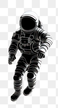 PNG Floating astronaut art black illuminated illustrated. AI generated Image by rawpixel.