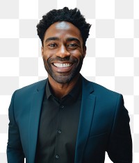 PNG Black adult man smiling smile party. AI generated Image by rawpixel.