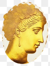 PNG  Greek woman money gold art. AI generated Image by rawpixel.
