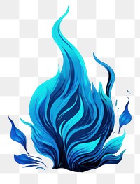 PNG Blue fire pattern black background illuminated. 