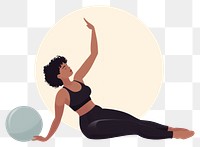 PNG Pilates sports adult woman. AI generated Image by rawpixel.