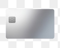 PNG Silver credit card white background electronics technology. AI generated Image by rawpixel.