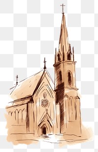 PNG Church drawing sketch architecture. AI generated Image by rawpixel.