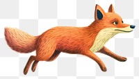 PNG Jumping fox wildlife animal mammal. AI generated Image by rawpixel.