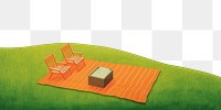 PNG Field grass landscape furniture. AI generated Image by rawpixel.