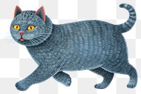 PNG Grey cat animal mammal pet. AI generated Image by rawpixel.
