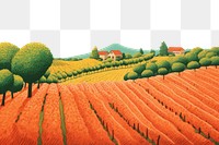 PNG Vineyard agriculture landscape outdoors. AI generated Image by rawpixel.