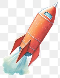 PNG Retro rocket missile red white background. AI generated Image by rawpixel.