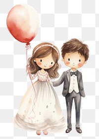 PNG  Kids wedding balloon child cute. AI generated Image by rawpixel.