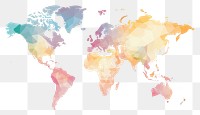 PNG World map backgrounds white background topography. AI generated Image by rawpixel.