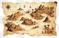 PNG Treasure map painting outdoors land. AI generated Image by rawpixel.