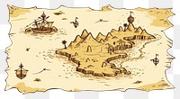 PNG Treasure map outdoors drawing sketch. 