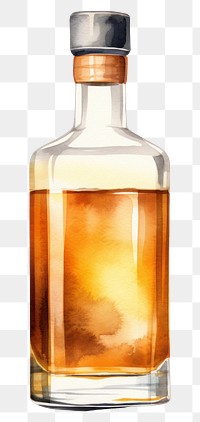 PNG Round whisky bottle perfume glass drink. AI generated Image by rawpixel.