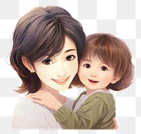 PNG Asian mother smiling child adult. AI generated Image by rawpixel.