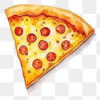 PNG Minimal cute pizza food pepperoni freshness. AI generated Image by rawpixel.