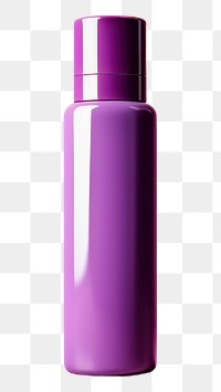 PNG  Cosmetic bottle mockup cosmetics cylinder purple. AI generated Image by rawpixel.