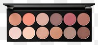 PNG  Makeup palettes mockup cosmetics white background arrangement. AI generated Image by rawpixel.