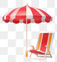 PNG  A Beach Chair and umbrella furniture chair architecture. AI generated Image by rawpixel.