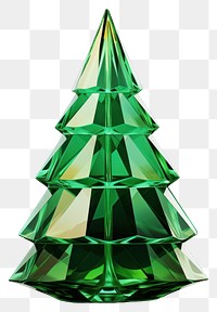 PNG Christmas tree shape gemstone christmas jewelry green. AI generated Image by rawpixel.