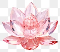 PNG Lotus flower shape gemstone jewelry crystal plant. AI generated Image by rawpixel.
