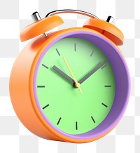 PNG A clock purple white background orange color. 